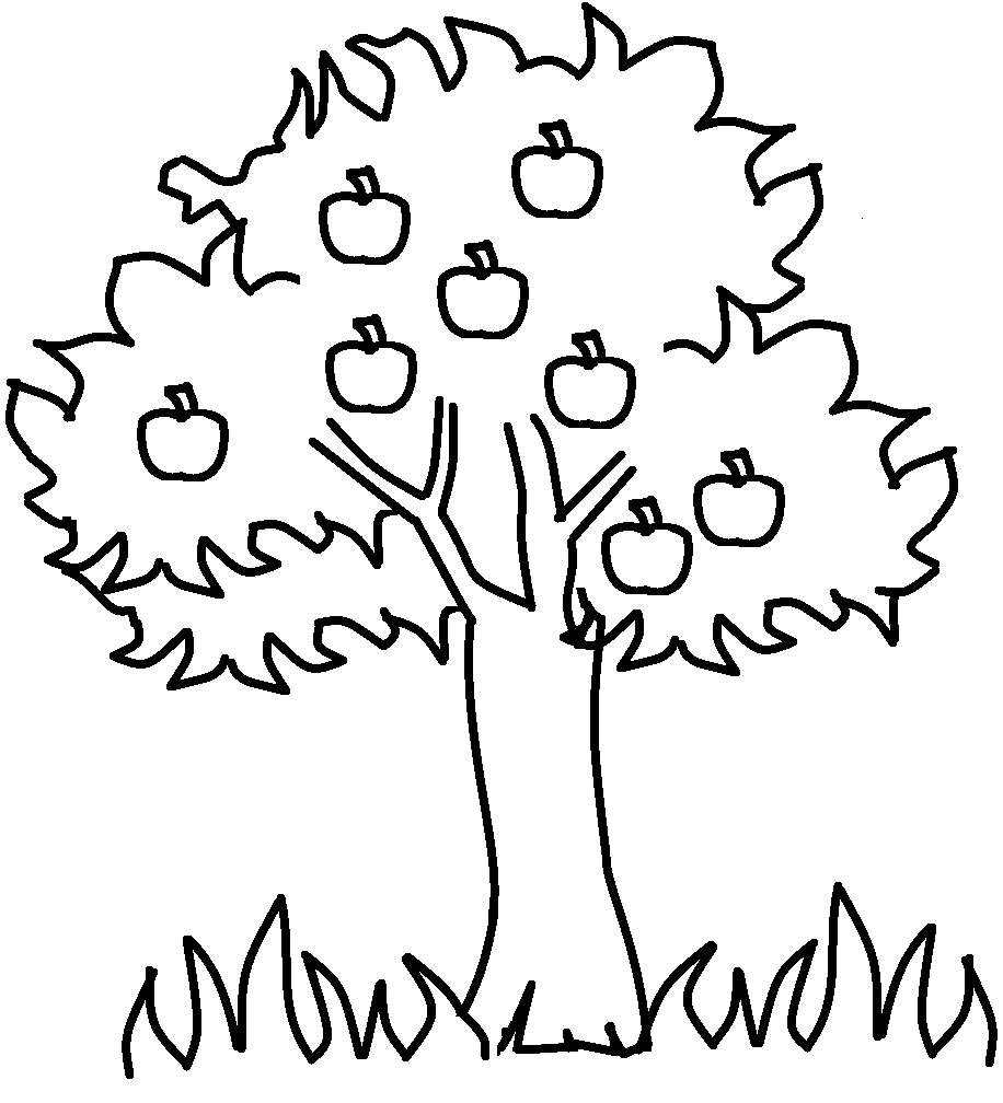 Free Printable Apple Coloring Pages For Kids | For The Kids - Tree Coloring Pages Free Printable