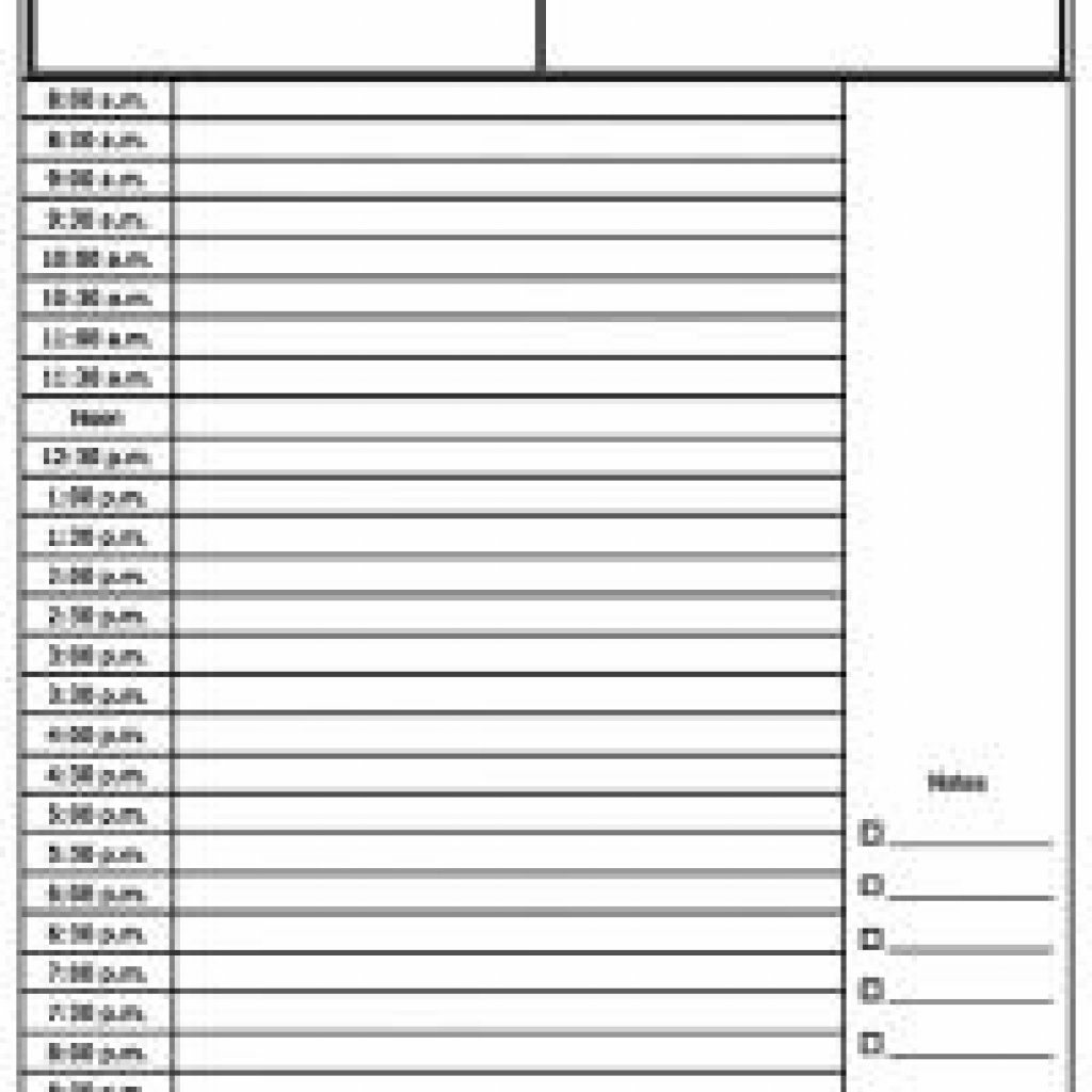 Free Printable Appointment Sheets | Free Printable - Free Printable Appointment Sheets