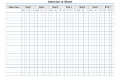 Free Printable Attendance Sheet Template … | Education | Attendance – Free Printable Attendance Sheets For Homeschool