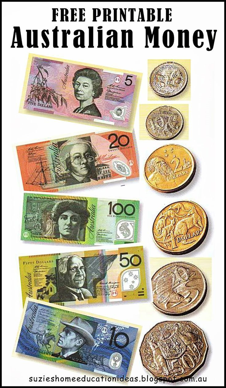Free Printable Australian Money (Notes &amp;amp; Coins) Would Be Great For - Free Printable Money Worksheets Australia