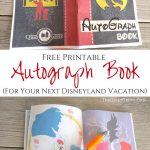 Free Printable Autograph Book For Your Next Disney Vacation | Cricut   Free Printable Autograph Book For Kids