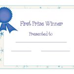 Free Printable Award Certificate Template | Free Printable First   Free Printable Awards