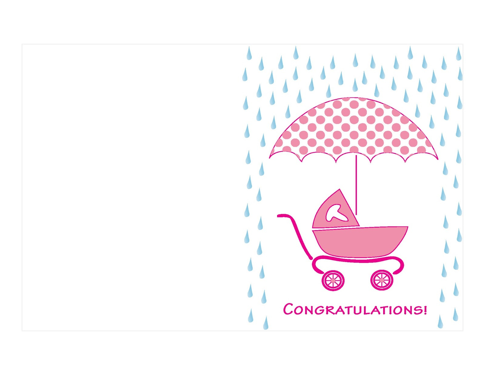 Free Printable Baby Cards My Free Printable Towel Rack For Glass - Congratulations On Your Baby Girl Free Printable Cards