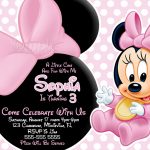 Free Printable Baby Minnie Mouse Invitations 36 Inch Shower   Free Printable Minnie Mouse Baby Shower Invitations
