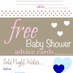 Free Printable Baby Shower Advice & Best Wishes Cards   Fantabulosity   Free Printable Baby Advice Cards
