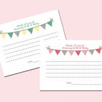 Free Printable Baby Shower Advice Cards   Image Cabinets And Shower   Free Printable Baby Advice Cards
