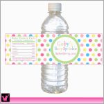 Free Printable Baby Shower Labels For Bottled Water Amazing Polka   Free Printable Baby Shower Labels For Bottled Water
