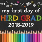 Free Printable Back To School Chalkboard Signs /// 2018 2019   The   First Day Of 3Rd Grade Free Printable