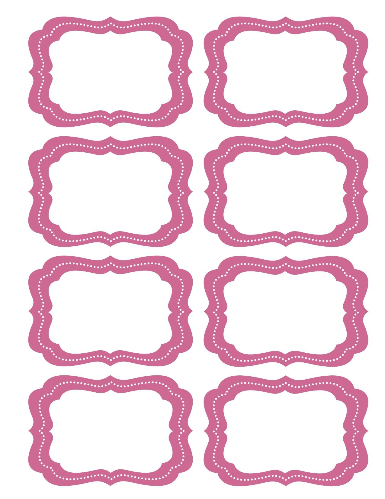 Free Printable Bag Label Templates | Candy Labels Blank Image - Fancy Labels Printable Free