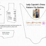 Free Printable Barbie Doll Clothes Patterns – Chellywood   Barbie Dress Patterns Free Printable Pdf