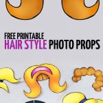 Free Printable Big Hair Photo Props! | Moms And Crafters: On The   Free Printable 70's Photo Booth Props