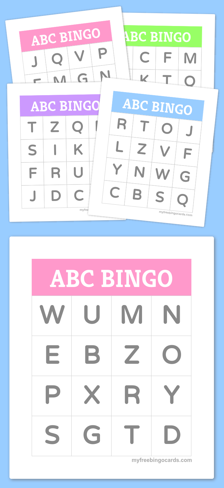 Free Printable Bingo Cards | Bingo Cards | Pinterest | Preschool - Free Printable Alphabet Bingo Cards