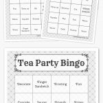 Free Printable Bingo Cards In 2019 | Printables | Pinterest | Harry   Free Printable Tea Party Games
