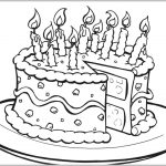Free Printable Birthday Cake Coloring Pages For Kids Cool2Bkids   Free Printable Birthday Cake