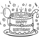 Free Printable Birthday Cake Coloring Pages For Kids   Free Printable Pictures Of Birthday Cakes