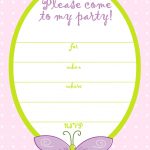 Free Printable Birthday Card Invitation Templates | Invitations In   Free Printable Girl Birthday Invitations