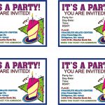 Free Printable Birthday Flyer Templates Party Invitations Nuruf   Free Printable Birthday Party Flyers
