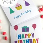 Free Printable Blank Birthday Cards | Catch My Party Throughout Free   Free Printable Personalized Birthday Cards