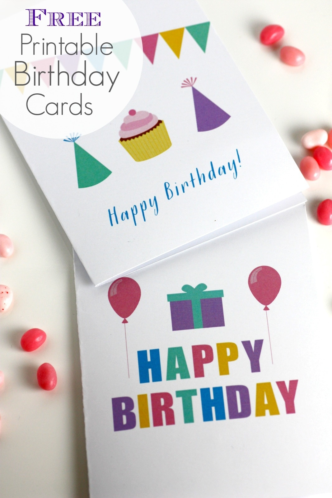Free Printable Blank Birthday Cards | Catch My Party Throughout Free - Free Printable Personalized Birthday Cards