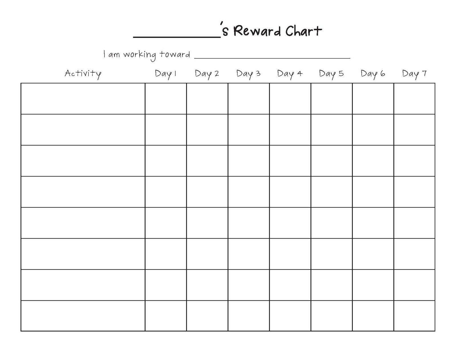 4 Week To Do Chore Chart Checklists Free Printable Downloads From Free Printable Charts And