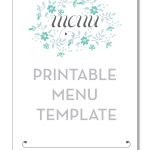 Free Printable Blank Menu Templates With Restaurant  Menus Pics   Free Online Printable Menu Maker