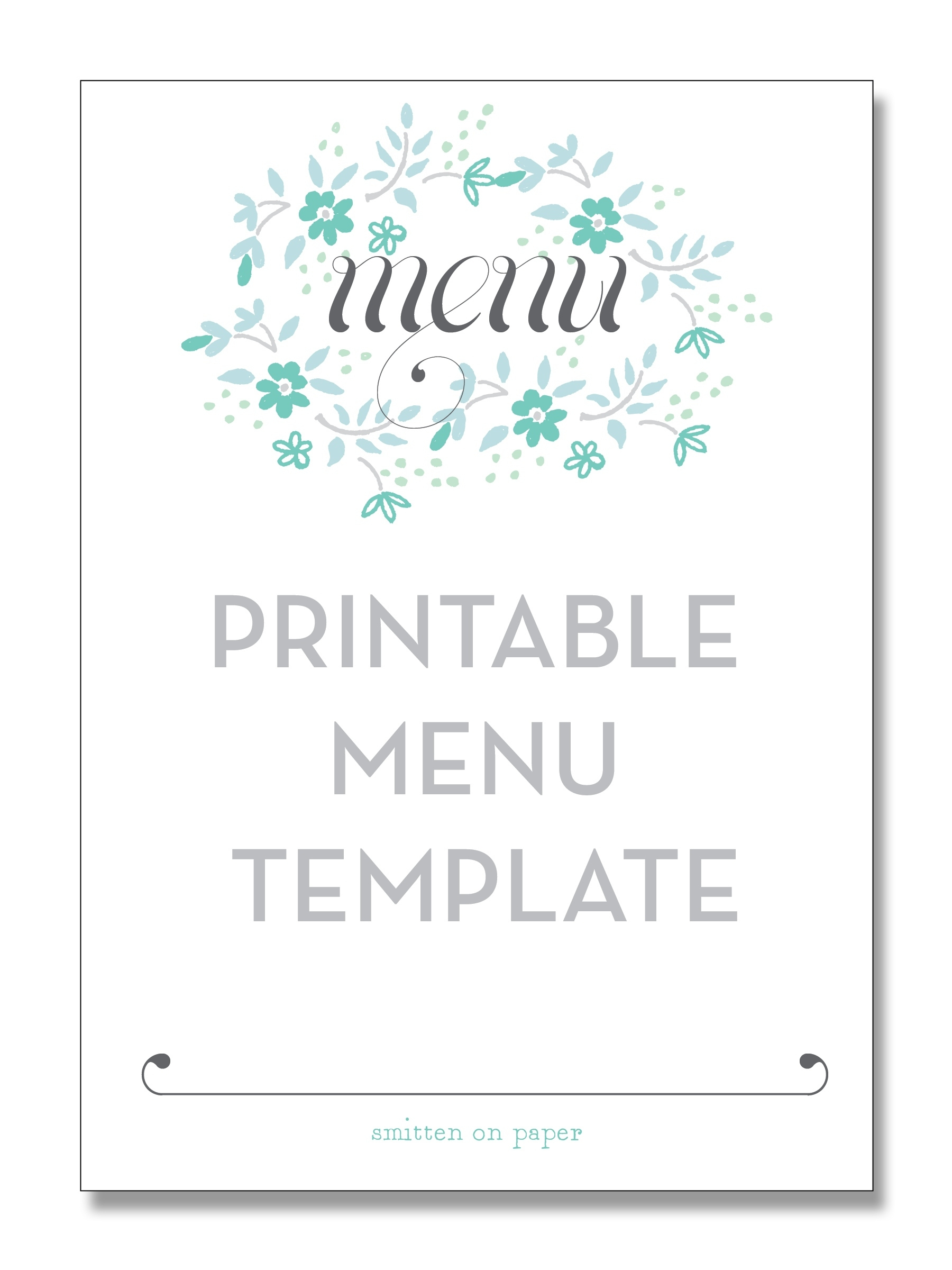 Free Printable Blank Menu Templates With Restaurant  Menus Pics - Free Online Printable Menu Maker