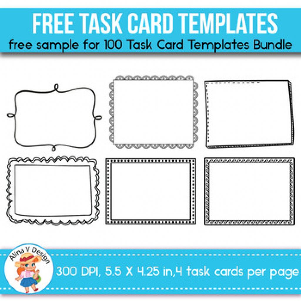 Free Printable Blank Task Cards | Free Printable - Free Printable Blank Task Cards