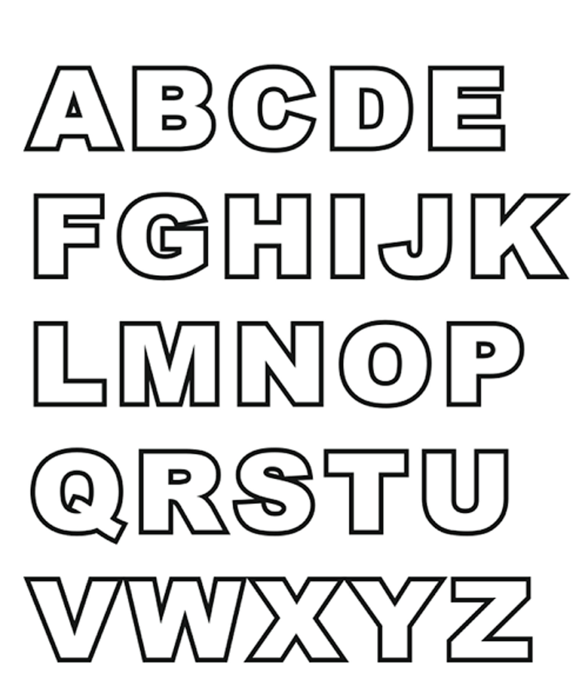 Free Printable Block Letters - Beepmunk - Free Printable Block Letters