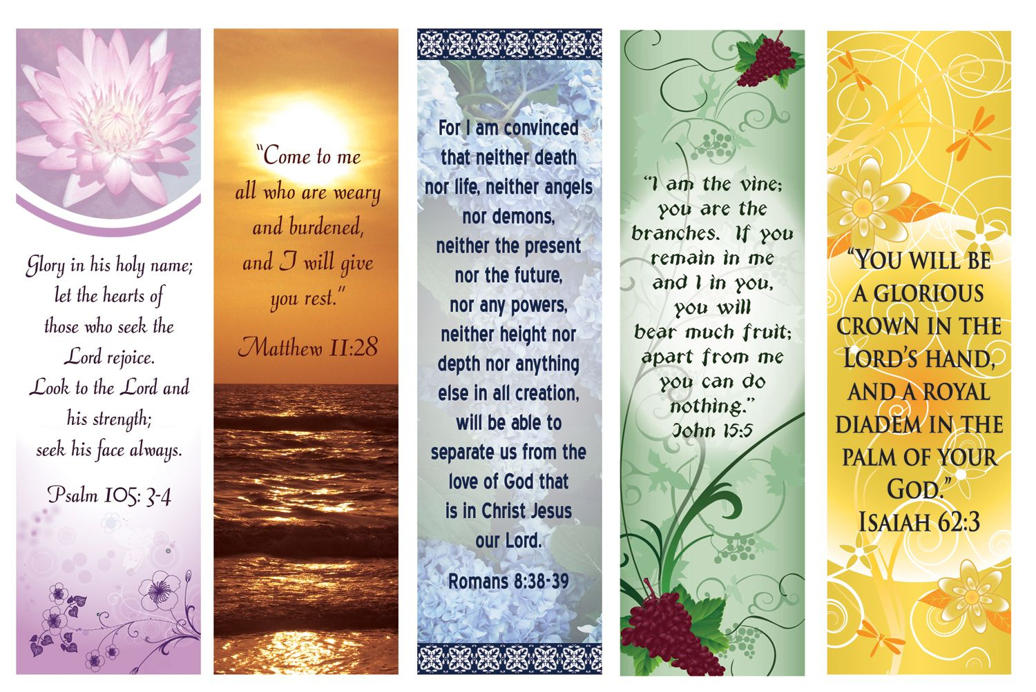 Free Printable Bookmarks With Bible Verses | Bookmarks | Pinterest - Free Printable Bible Bookmarks Templates