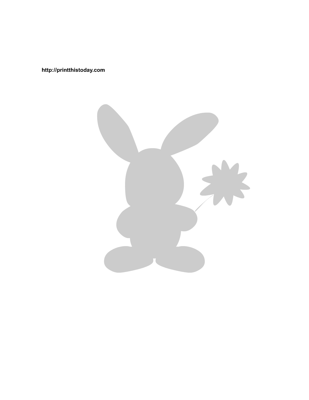 Free Printable Bunny Stencils - Free Printable Bunny Pictures