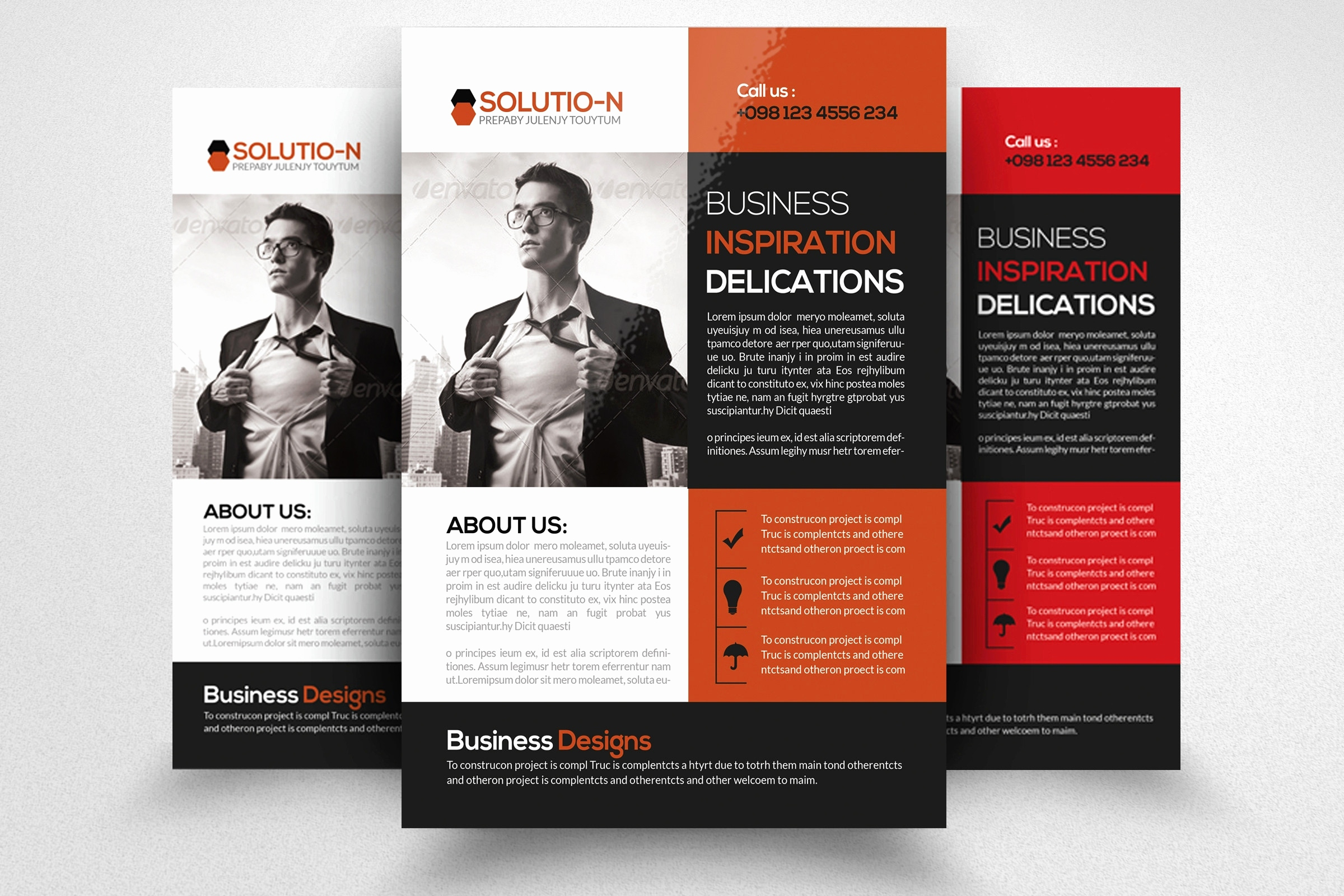 Free Printable Business Flyers Beautiful Red Brochure Template Free - Free Printable Business Flyers