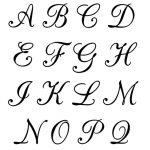 Free Printable Calligraphy Letters | Crafts & Diy Project Ideas   Free Printable Calligraphy Letter Stencils