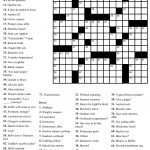 Free Printable Cards: Free Printable Crossword Puzzles | Free   Free Easy Printable Crossword Puzzles For Adults