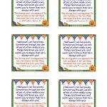 Free #printable Cards With A Message And Scripture To Hand Out With   Free Printable Halloween Homework Pass