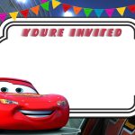 Free Printable Cars 3 Lightning Mcqueen Invitation | Go | Free   Free Printable Car Template