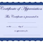 Free Printable Certificates Certificate Of Appreciation Certificate   Free Printable Certificates For Teachers