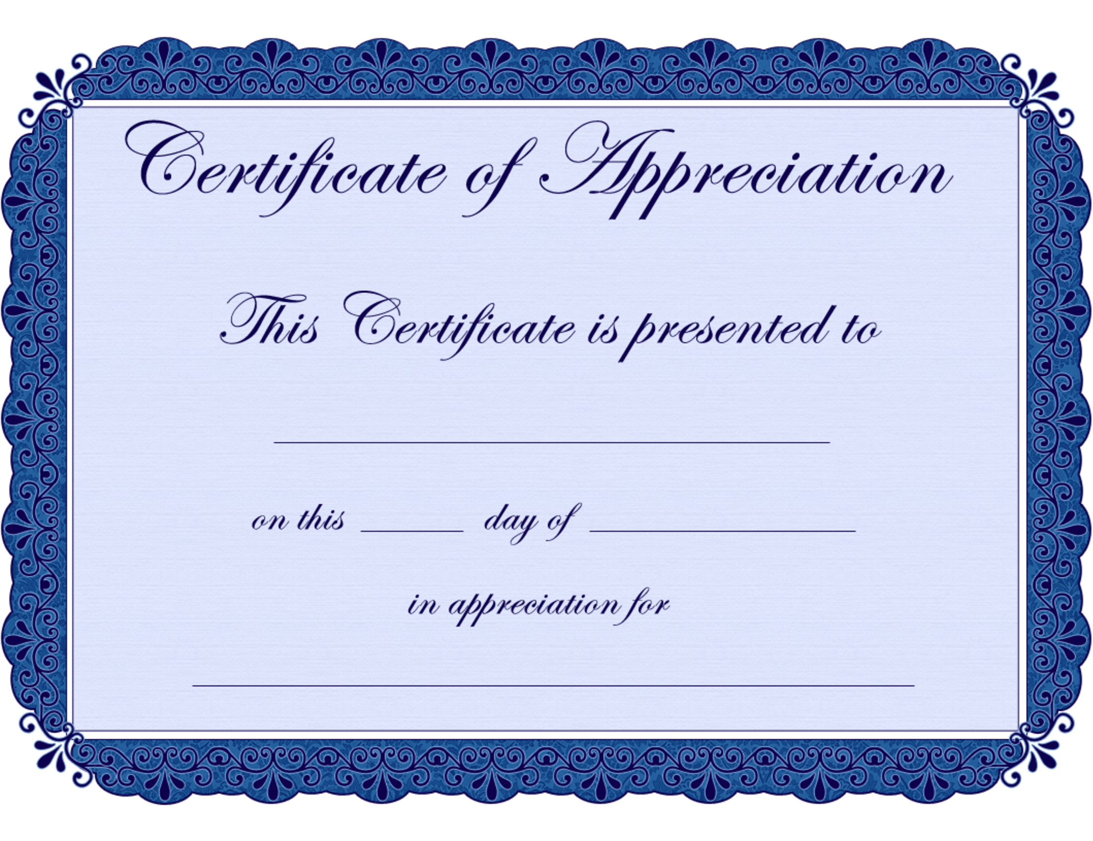 Free Printable Certificates Certificate Of Appreciation Certificate - Free Printable Diploma Template