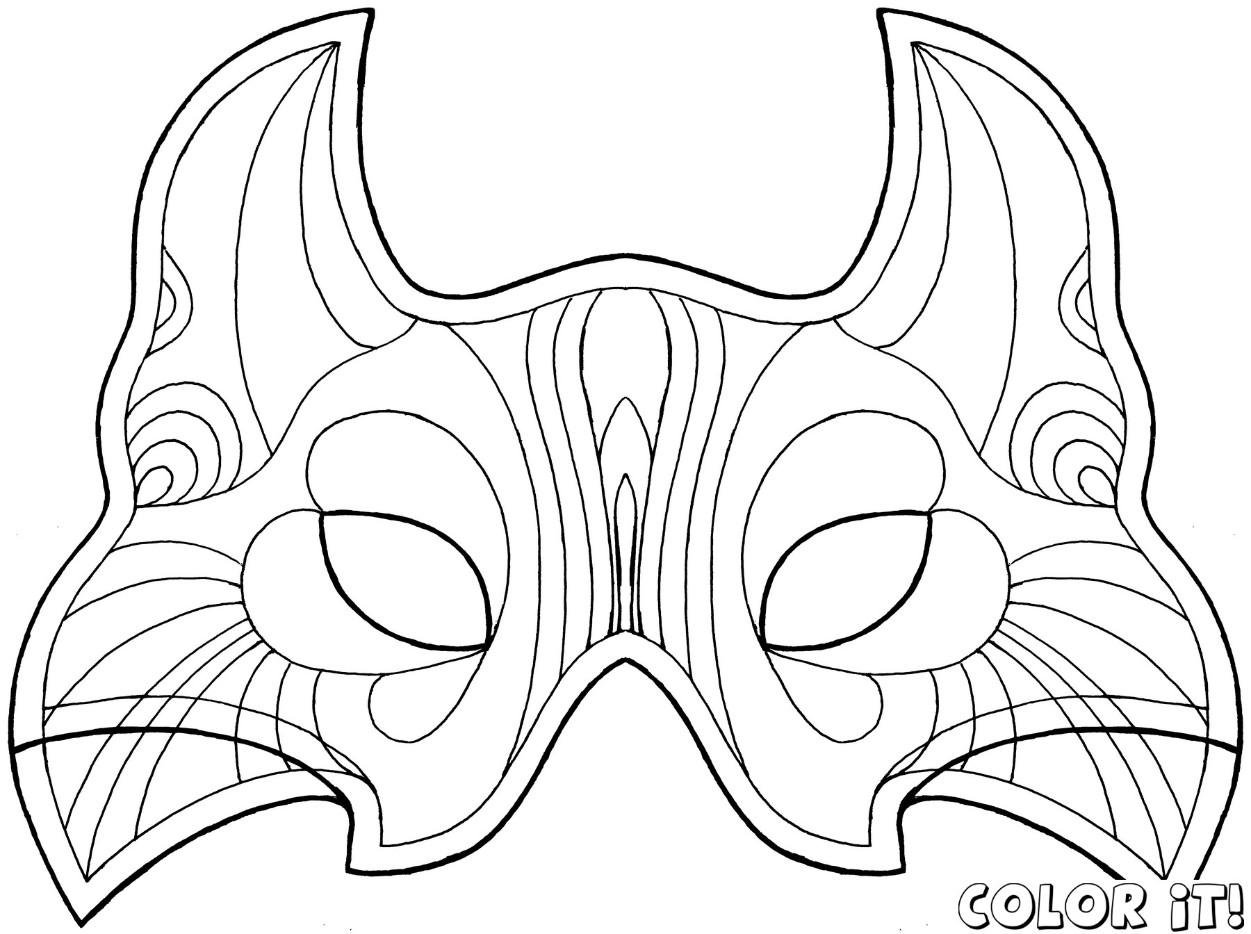 Free Printable Character Face Masks | Masks,  Image Templates - Free Printable Face Masks