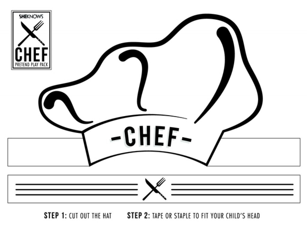 Free Printable Chef Hat Pattern Free Printable Free Printable Chef