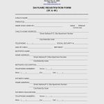 Free Printable Child Care Enrollment Forms Template Greatest   Free Printable Daycare Forms For Parents