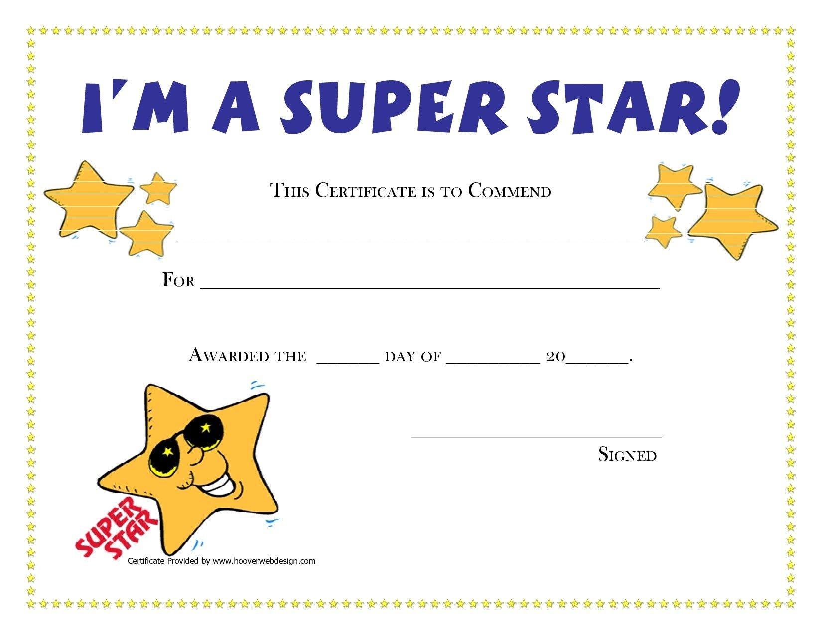 Free Printable Children s Certificates Templates