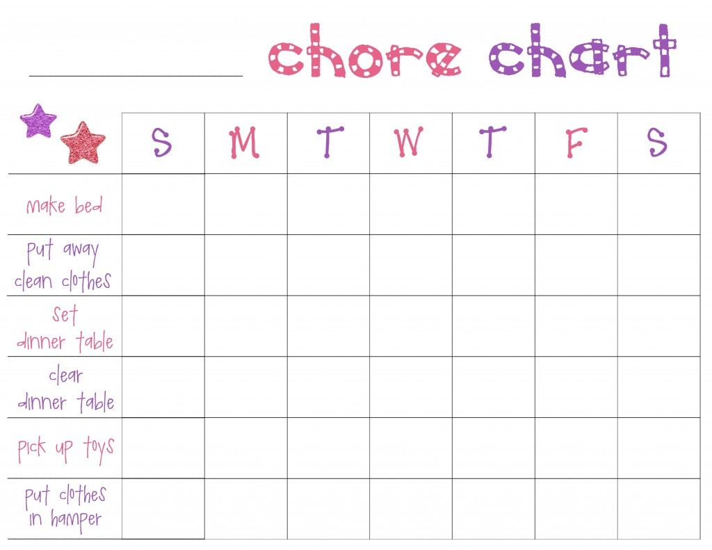 Free Printable Chore Charts For Toddlers | Free Printables | Chore - Free Printable Chore Charts