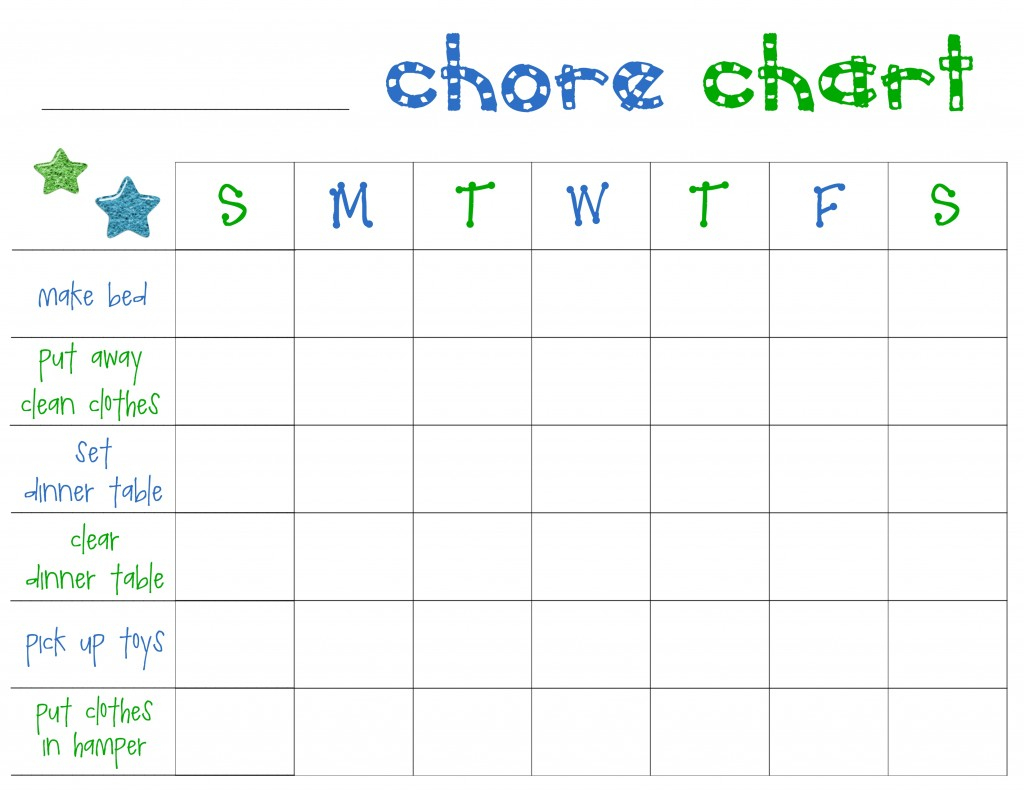 Free Printable Chore Charts For Toddlers - Frugal Fanatic - Charts Free Printable