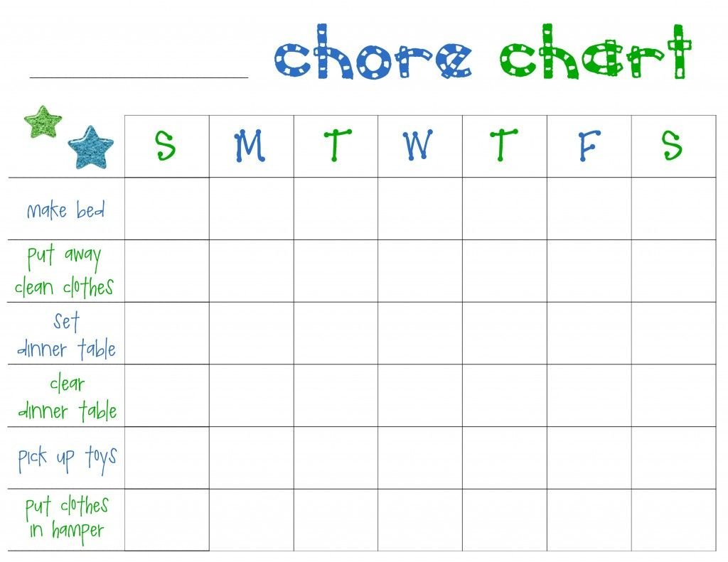 Free Printable Chore Charts For Toddlers | Popular Pins - Frugal - Free Printable Chore Chart Templates