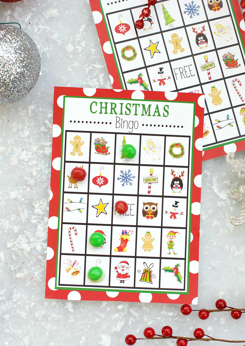 Free Printable Christmas Bingo Game – Fun-Squared - Free Printable Christmas Bingo Cards