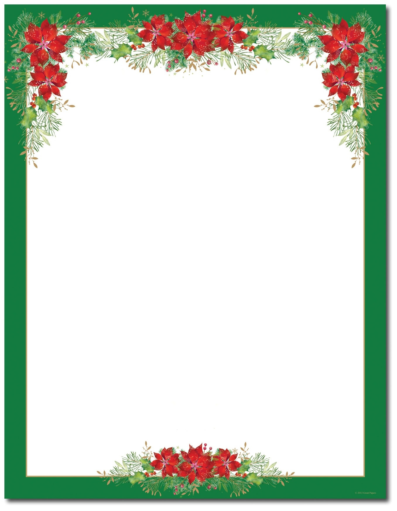 Free Printable Christmas Border Templates Intended For Free - Free Printable Christmas Borders