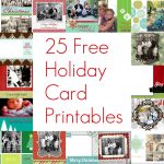 Free Printable Christmas Card Inserts – Happy Holidays!   Free Printable Christmas Cards With Photo Insert