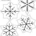 Free Printable Christmas Cutouts Sequin Snowflakes Felt Christmas   Free Printable Christmas Cutouts