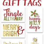 Free Printable Christmas Gift Tags | Free Printables & Downloads   Free Printable Christmas Tags