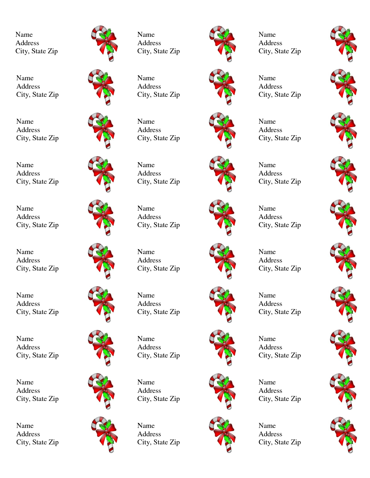 Free Printable Christmas Labels Templates | Christmas Address Labels - Free Printable Address Labels